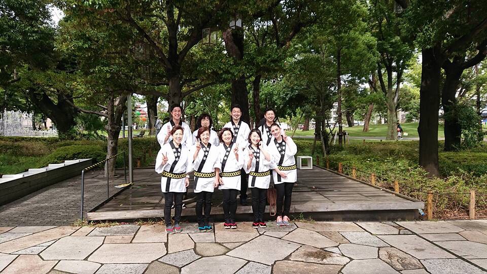 法被姿での集合写真
